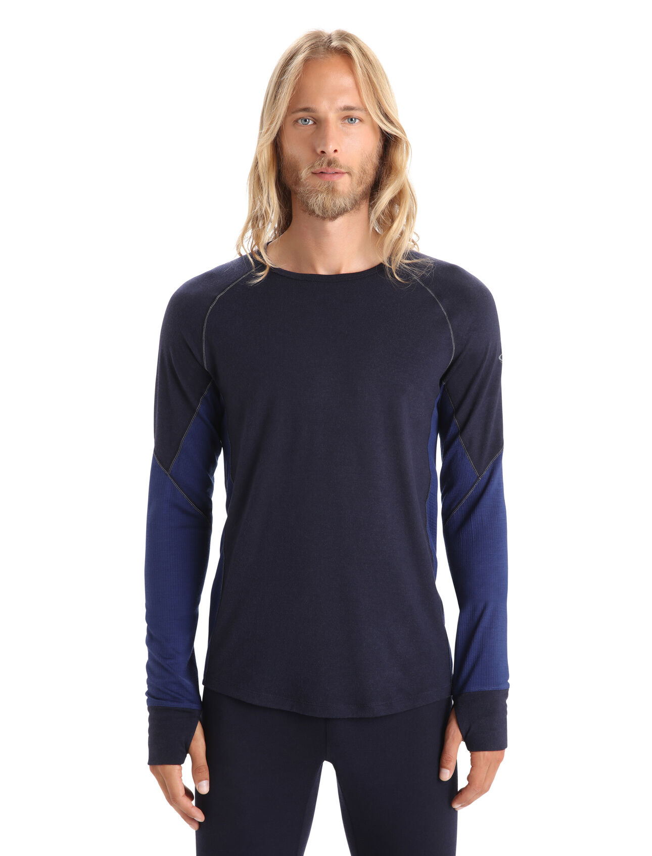 High Quality Blue Thermal Long Sleeve Round Neck T-shirt for Men’s-XXL
